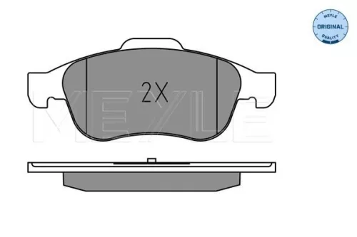 MEYLE MEYLE 025 245 3819 Meyle Front Brake Pad Set For Fiat Jeep 500x Renegade 