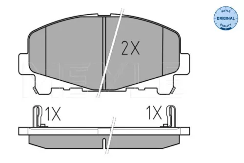 MEYLE MEYLE 025 247 6616 Meyle Front Brake Pad Set For Honda Accord 