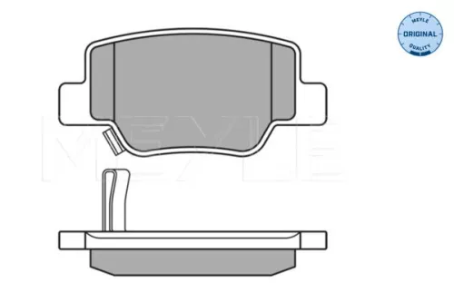 MEYLE MEYLE 025 249 2616/W Meyle Rear Brake Pad Set For Toyota Verso 