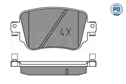 MEYLE MEYLE 025 251 0917/PD Meyle Pd Rear Brake Pad Set For Audi Seat Skoda Vw A1 A1 City Carver Alh 