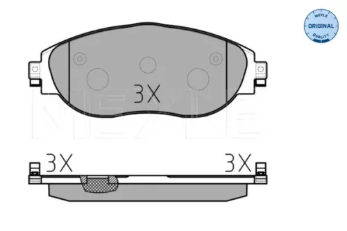 MEYLE MEYLE 025 251 1720/W Meyle Front Brake Pad Set For Seat Skoda Vw Alhambra Cc Passat Passat 