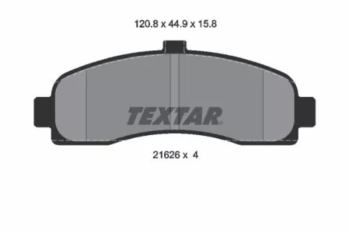 TEXTAR TEXTAR (2162601) 1x Brake Kit, disc brake 