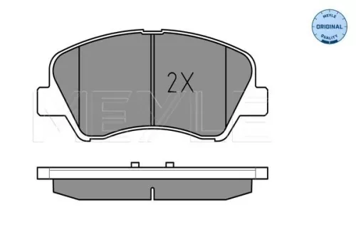 MEYLE MEYLE 025 253 4818 Meyle Front Brake Pad Set For Hyundai Kia Accent Elantra I20 I20 Acti 