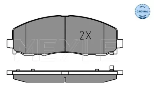 MEYLE MEYLE 025 253 7919 Meyle Front Brake Pad Set For Chrysler Dodge Fiat Jeep Lancia Vw Free 
