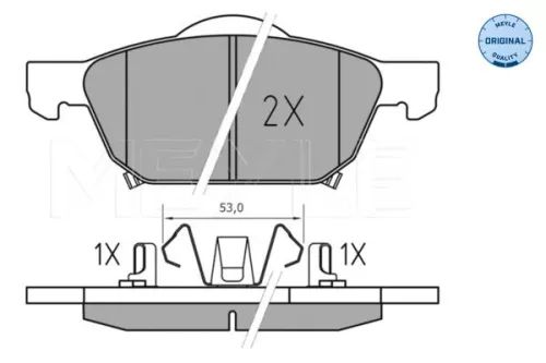 MEYLE MEYLE 025 258 0417 Meyle Front Brake Pad Set For Honda Civic 