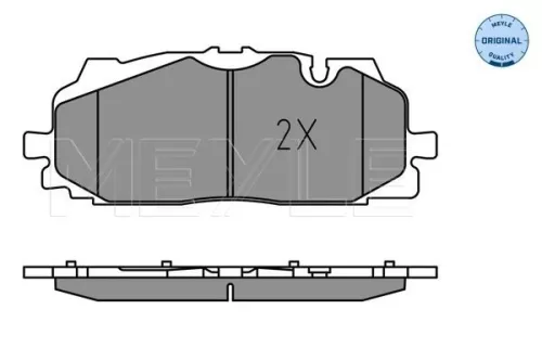 MEYLE MEYLE 025 258 6117 Meyle Front Brake Pad Set For Audi Vw A4 A5 A6 A6 Allroad A7 A8 E-tro 