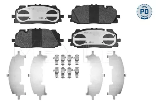 Meyle Pd Front Brake Pad Set For Audi Vw A4 A5 A6 A6 Allroad A7 A8 E-tro