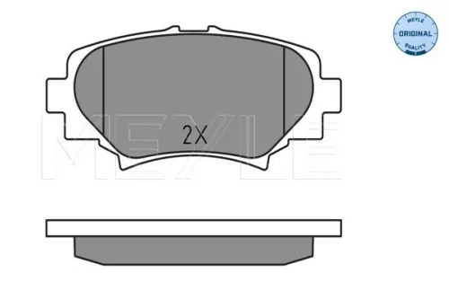 MEYLE MEYLE 025 258 7814 Meyle Rear Brake Pad Set For Mazda 3 