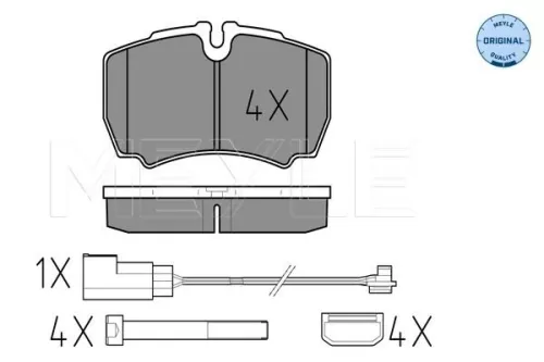 MEYLE MEYLE 025 291 2320/W Meyle Rear Brake Pad Set For Ford Transit 