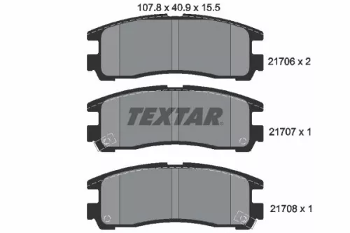 TEXTAR TEXTAR (2170602) 1x Brake Kit, disc brake 