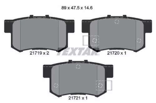 TEXTAR TEXTAR (2171901) 1x Brake Kit, disc brake 