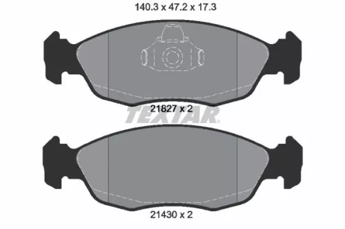 TEXTAR TEXTAR (2182702) 1x Brake Kit, disc brake 