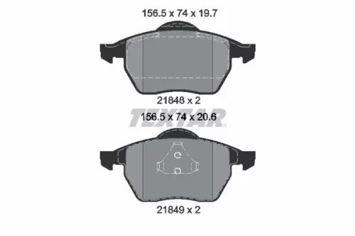 TEXTAR TEXTAR (2184802) 1x Brake Kit, disc brake 