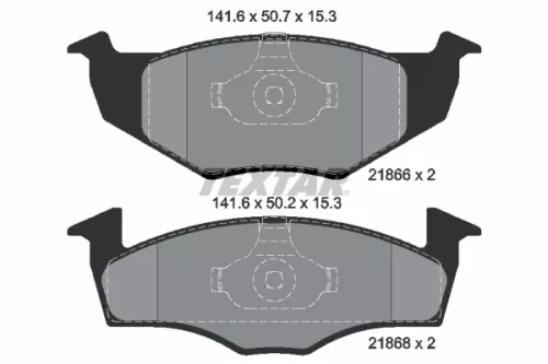 TEXTAR TEXTAR (2186601) 1x Brake Kit, disc brake 