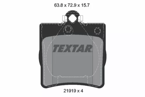 TEXTAR TEXTAR (2191903) 1x Brake Kit, disc brake 