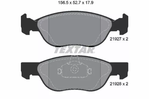 TEXTAR TEXTAR (2192703) 1x Brake Kit, disc brake 