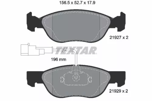 TEXTAR TEXTAR (2192901) 1x Brake Kit, disc brake 
