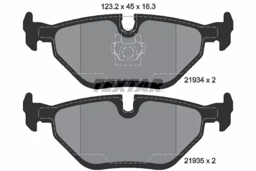 TEXTAR TEXTAR (2193404) 1x Brake Kit, disc brake 