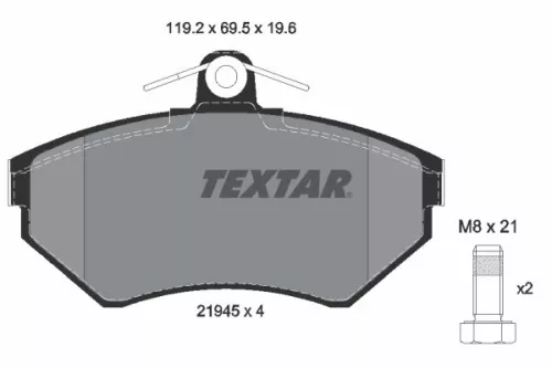 TEXTAR TEXTAR (2194503) 1x Brake Kit, disc brake 