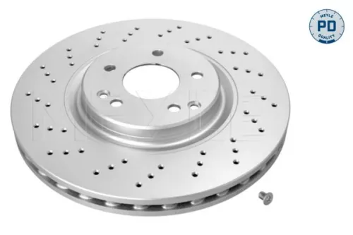 2x Meyle PD Front Perforated Brake Disc For Mercedes-benz C-class Clk Slk