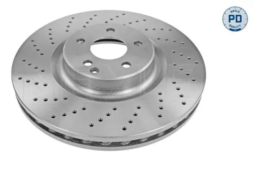 2x Meyle PD Front Perforated/vented Brake Disc For Mercedes-benz Cls E-class S-class S