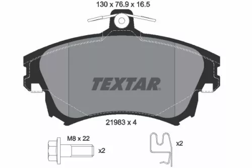 TEXTAR TEXTAR (2198304) 1x Brake Kit, disc brake 
