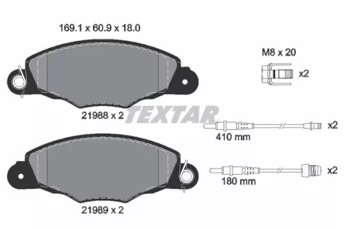 1x  TEXTAR Brake Pad Set