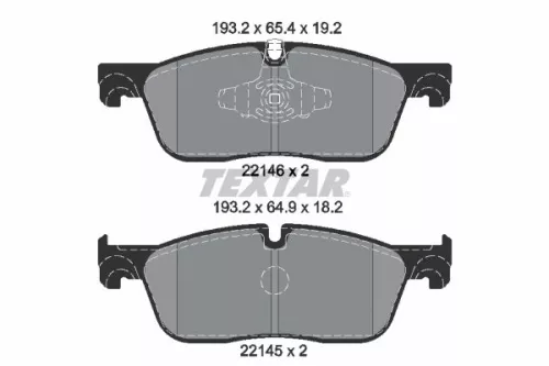 TEXTAR TEXTAR (2214601) 1x Brake Kit, disc brake 