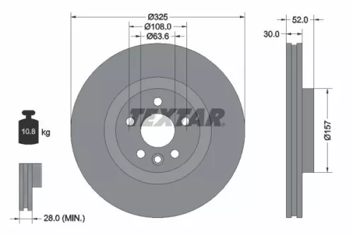 TEXTAR TEXTAR (2214601) 1x Brake Kit, disc brake 