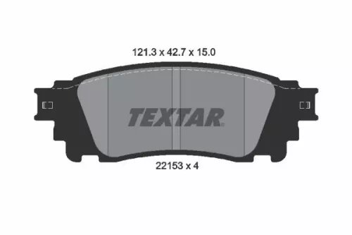 TEXTAR TEXTAR (2215301) 1x Brake Kit, disc brake 