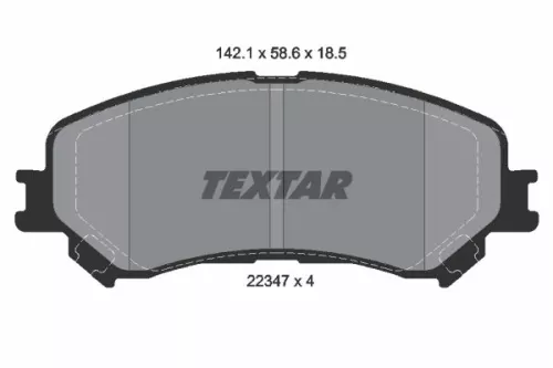 TEXTAR TEXTAR (2234701) 1x Brake Kit, disc brake 