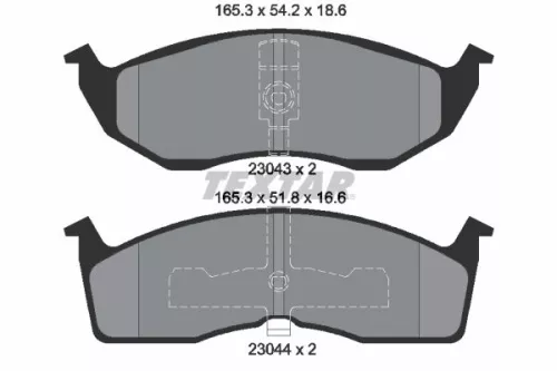 TEXTAR TEXTAR (2304301) 1x Brake Kit, disc brake 