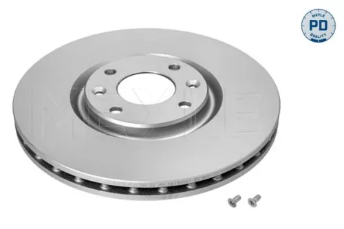 2x Meyle PD Front Vented Brake Disc For Citroën Ds Opel Peugeot Vauxhall 2008 208 308 