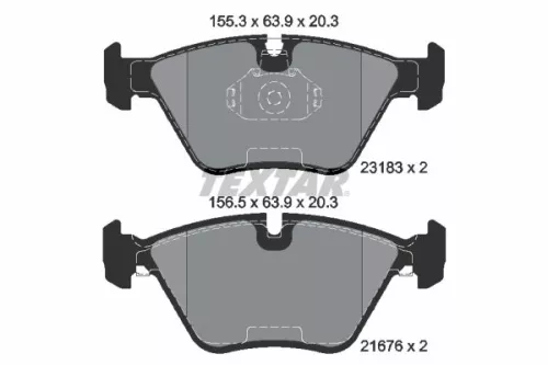 TEXTAR TEXTAR (2318302) 1x Brake Kit, disc brake 