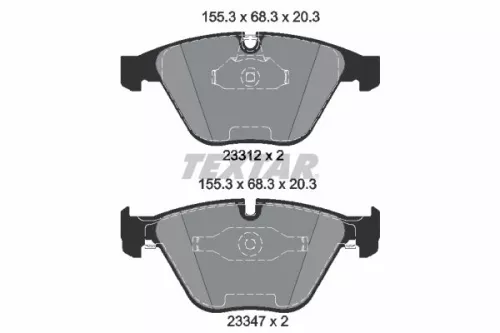 1x  TEXTAR Brake Pad Set