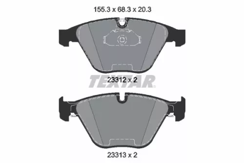 TEXTAR TEXTAR (2331211) 1x Brake Kit, disc brake 