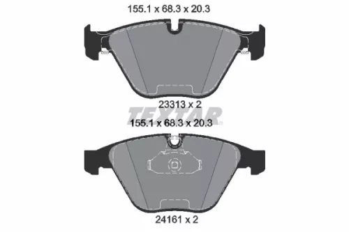 TEXTAR TEXTAR (2331303) 1x Brake Kit, disc brake 