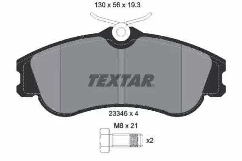 TEXTAR TEXTAR (2334602) 1x Brake Kit, disc brake 