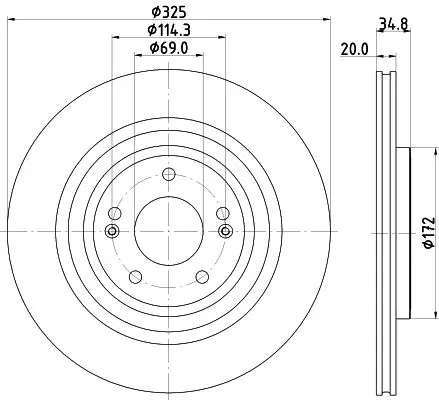 TEXTAR TEXTAR 2341703 1x TEXTAR 2341703 Brake Disc 