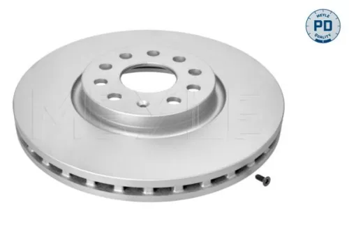 2x Meyle PD Front Vented Brake Disc For Seat Skoda Vw Alhambra Kodiaq Sharan Tarraco T