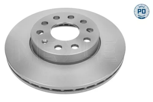 2x Meyle PD Front Vented Brake Disc For Audi Seat Skoda Vw A3 Golf Golf Alltrack Golf 