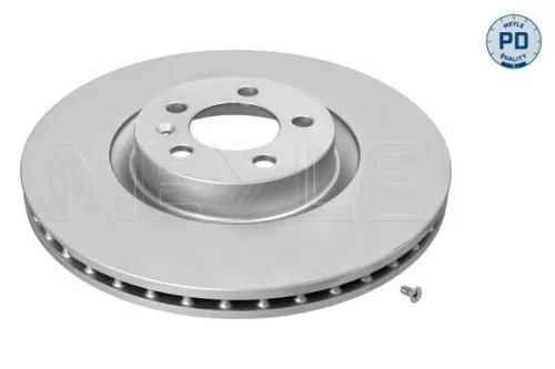 2x Meyle PD Front Vented Brake Disc For Audi A1 A1 Allstreet A1 City Carver