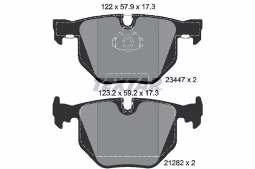 TEXTAR TEXTAR (2344702) 1x Brake Kit, disc brake 