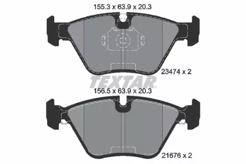 1x  TEXTAR Brake Pad Set