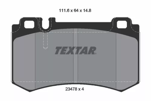 TEXTAR TEXTAR (2347802) 1x Brake Kit, disc brake 