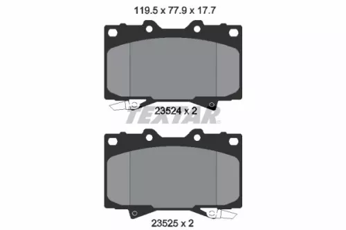 TEXTAR TEXTAR (2352402) 1x Brake Kit, disc brake 