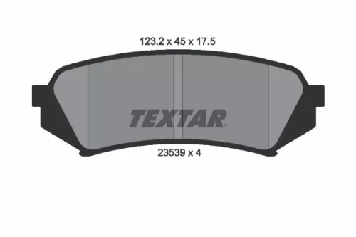 TEXTAR TEXTAR (2353902) 1x Brake Kit, disc brake 