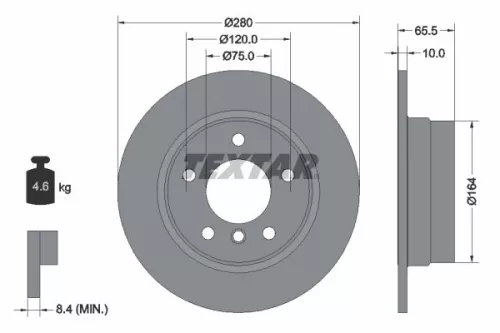 TEXTAR TEXTAR (2362303) 1x Brake Kit, disc brake 