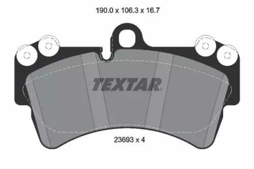 TEXTAR TEXTAR (2369302) 1x Brake Kit, disc brake 