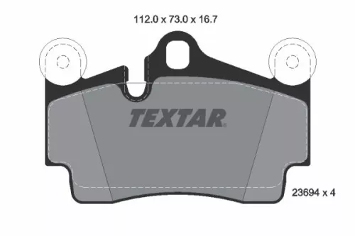 TEXTAR TEXTAR (2369402) 1x Brake Kit, disc brake 